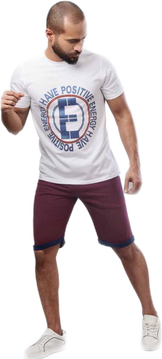 Embrator mannen Huispak / Zomerset Positive Energy wit/bordeaux rood 3XL
