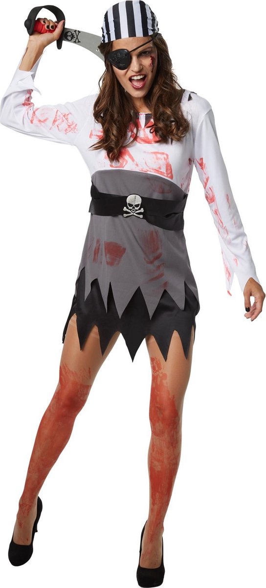 dressforfun - Griezelige zeeroofster L  - verkleedkleding kostuum halloween verkleden feestkleding carnavalskleding carnaval feestkledij partykleding - 302252