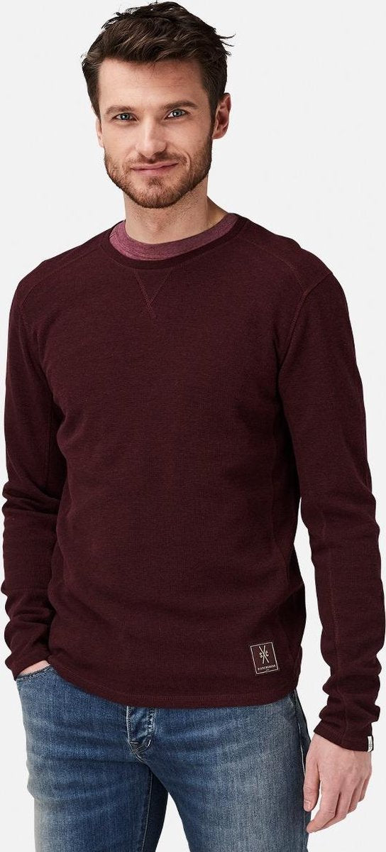 Silvercreek  Grayson T-Shirt  Mannen Red Wine XXL