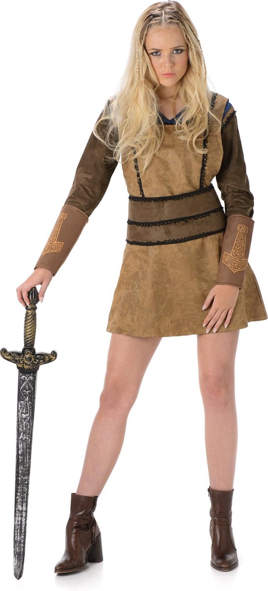 Karnival Costumes Verkleedkleding Kostuum Barbarian voor vrouwen Bruin Beige - M
