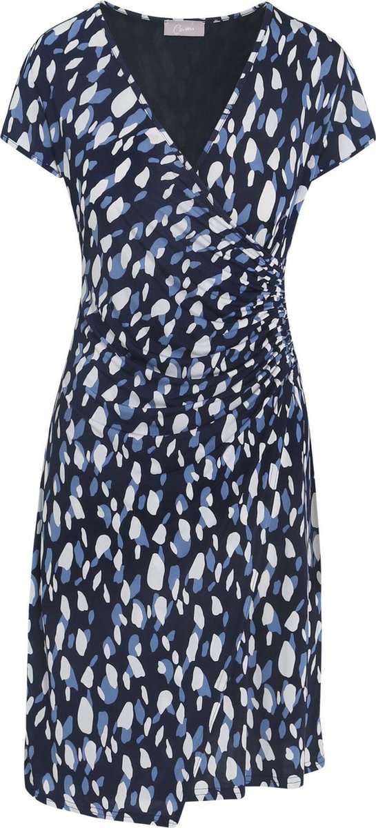 Cassis - Wikkeljurk met print - Blauw