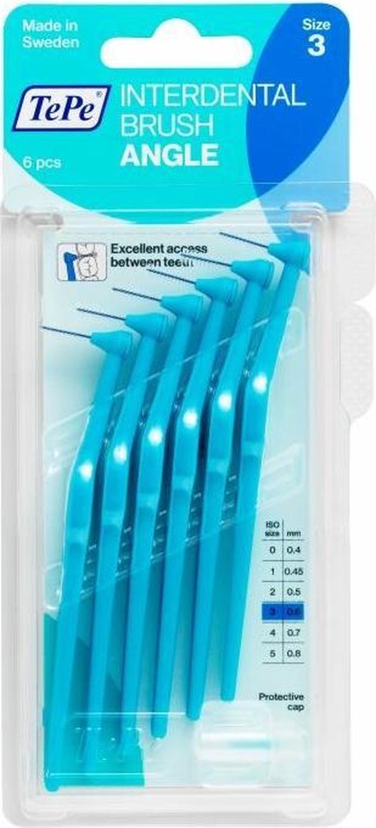 Tepe Angle Ragers - Interdentale Borstels Blauw 0.6mm Voordeelverpakking