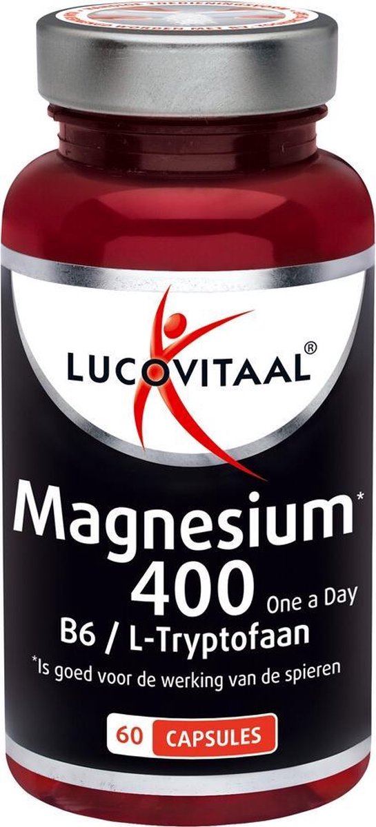3x Lucovitaal Magnesium 400 L-Tryptofaan 60 capsules