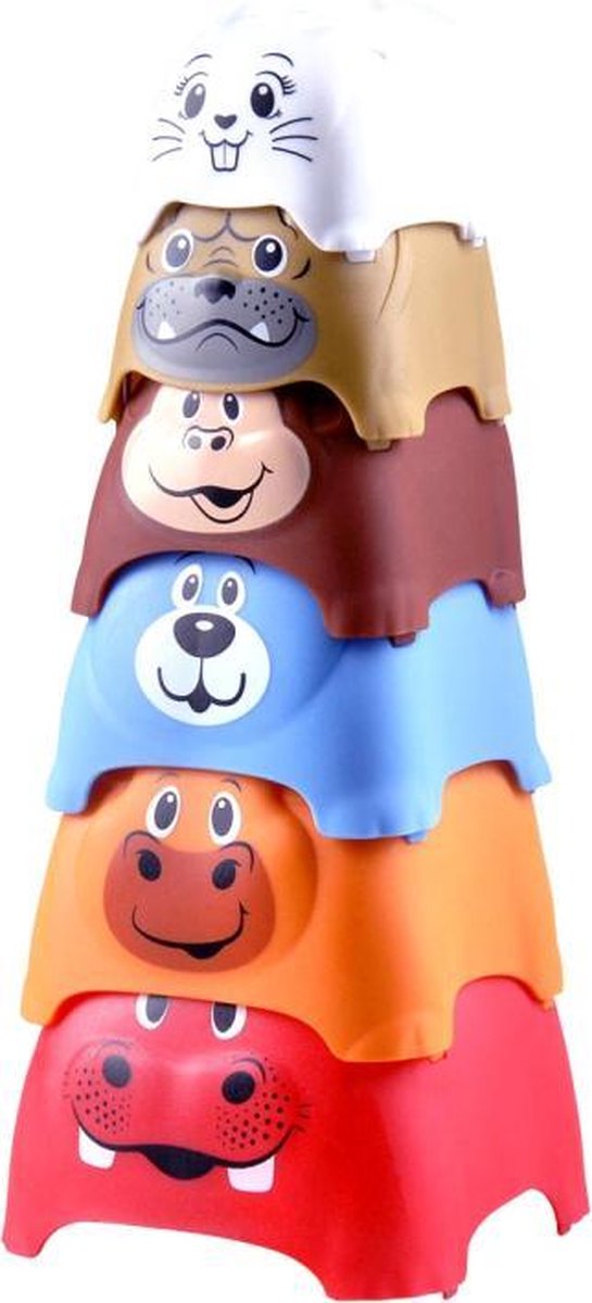 Stapelbekers Dieren 6 Stuks Playgo
