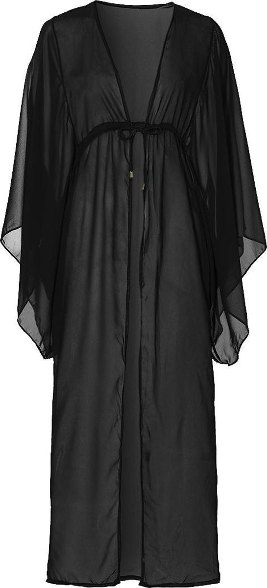 Sapph 40S Elizabeth Long Caftan Dames Zwart-L