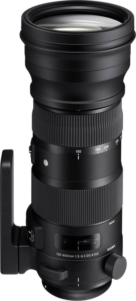 Sigma 150-600mm F5-6.3 S DG OS HSM SLR Telelens Zwart