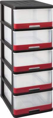 hercule ladesysteem 5x25L zwart / rood