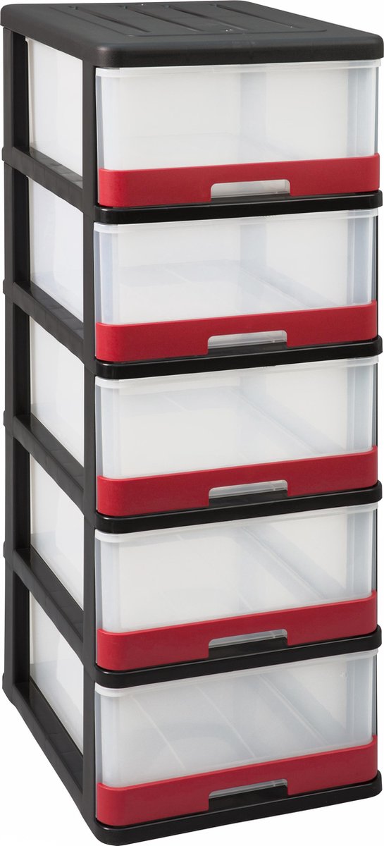 hercule ladesysteem 5x25L zwart / rood