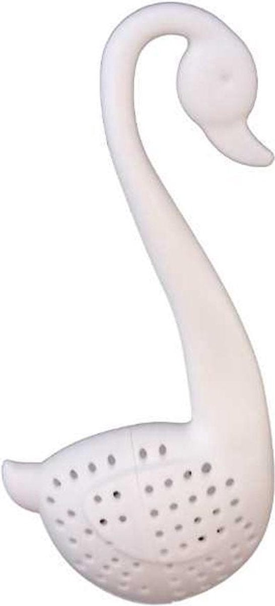 Thee-ei Zwaan Wit - per 2 stuks - voor losse thee - theefilter / theezeef