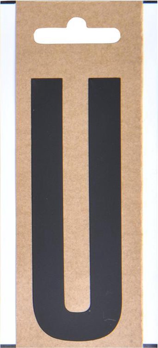 Letter etiket " U " 10cm
