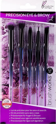 Brushworks HD Precision Eye & Brow Brush Set