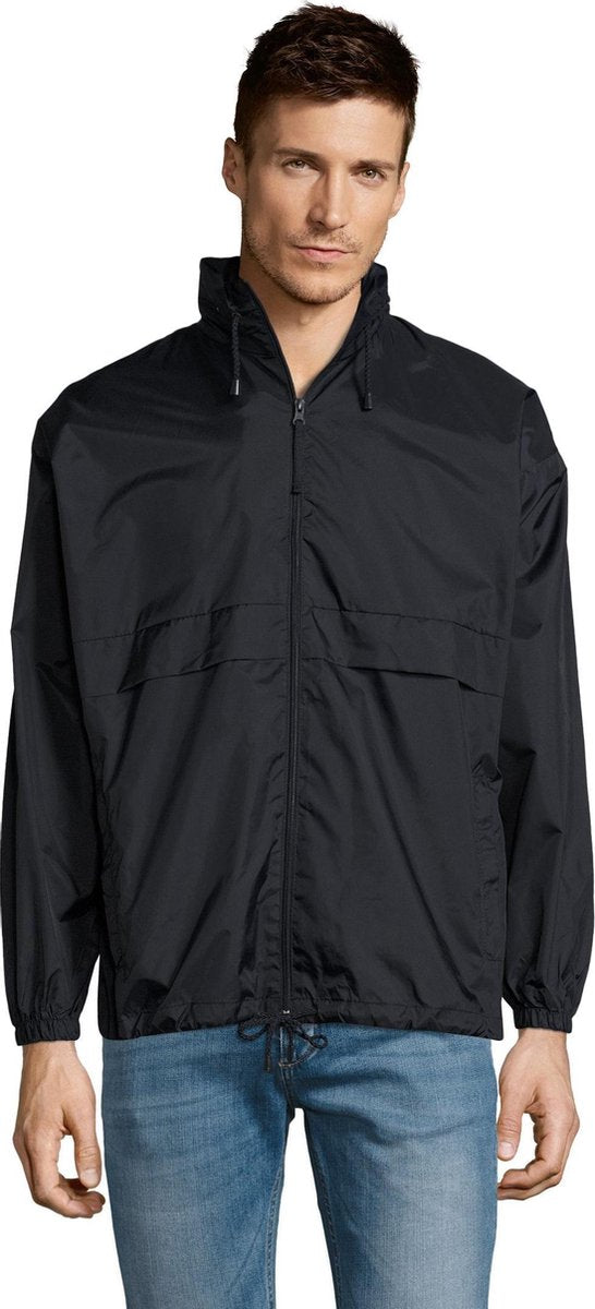 SOLS Unisex Surf Windbreaker Lichtgewicht Jasje (Marine)