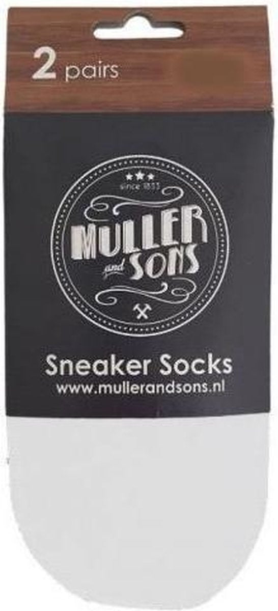 Muller And Sons Since 1853 - wit - sneaker socks - maat 39/42