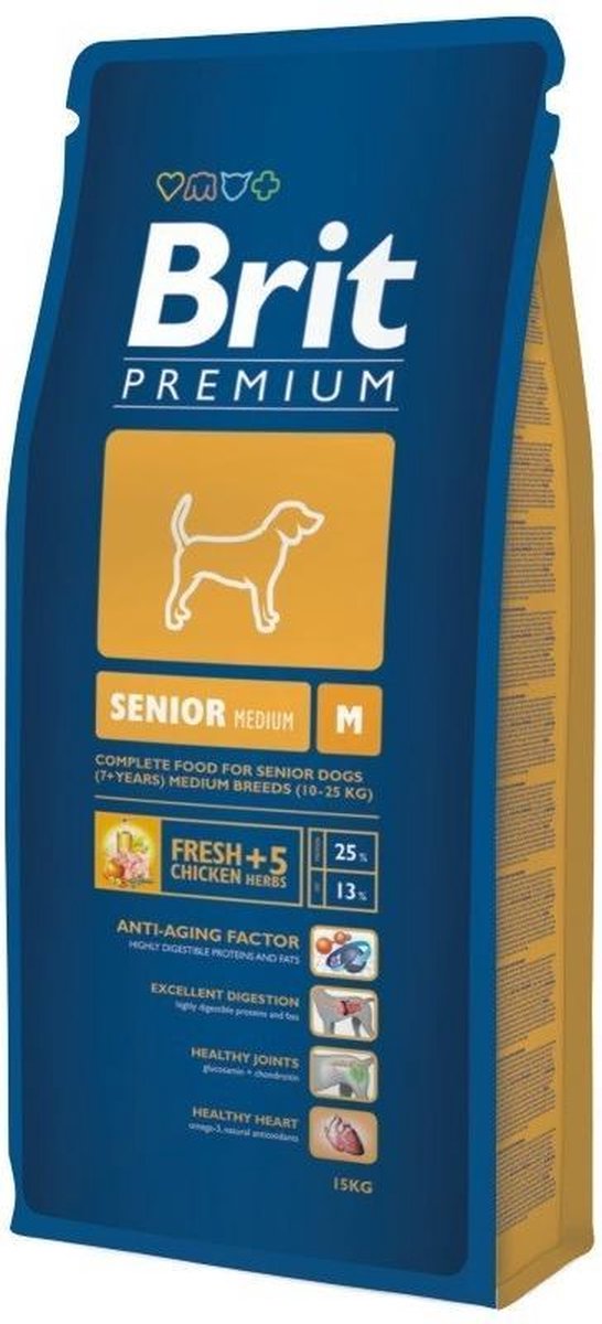 Brit Premium by Nature hondenvoer Senior S/M 15 kg -  - 80009421