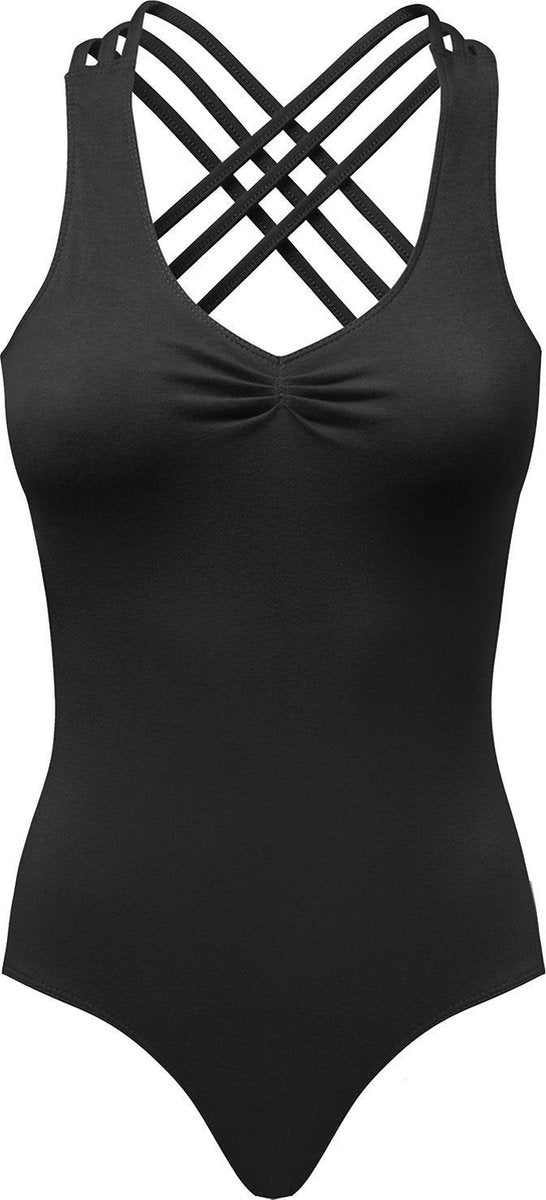 Papillon Balletpak Met Kruisbandjes Dames Zwart Maat Xl