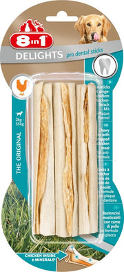 8in1 Dental Delights sticks Hondensnack - 3 Stuks