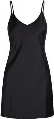 LingaDore - Satin Chemise Zwart - maat 3XL - Zwart