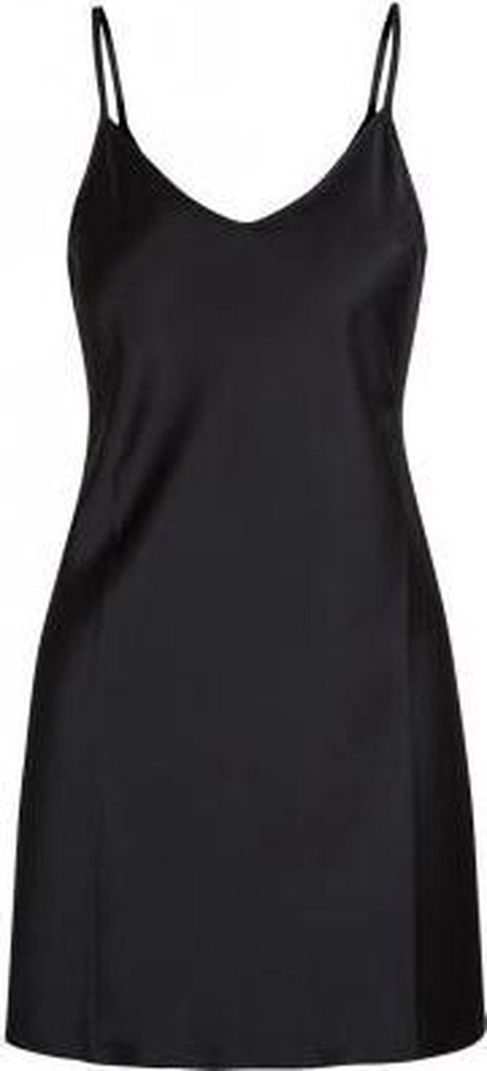 LingaDore - Satin Chemise Zwart - maat 3XL - Zwart