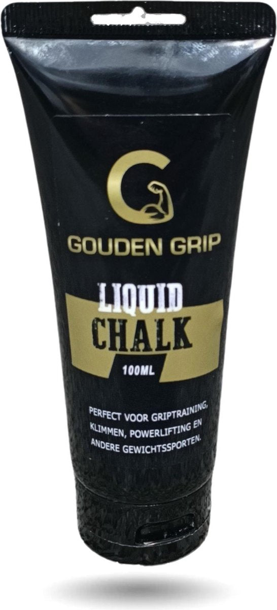 Gouden Grip Liquid Chalk  100ml + GRATIS Griptraining E-Book - Vloeibaar Magnesium - Vloeibaar Kalk - Vloeibaar krijt - Crossfit - Klimmen - Powerlifting - Gewichtheffen - Calisthenics