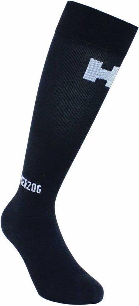 Herzog PRO Compressiekousen Zwart-Maat 4-Kort been: 34 - 39 cm-Grote voet: 40 - 44