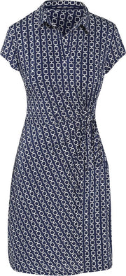 Cassis - Korte jurk met print - Marineblauw