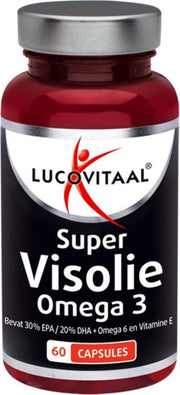 3x Lucovitaal Super Visolie Omega 3-6 60 capsules