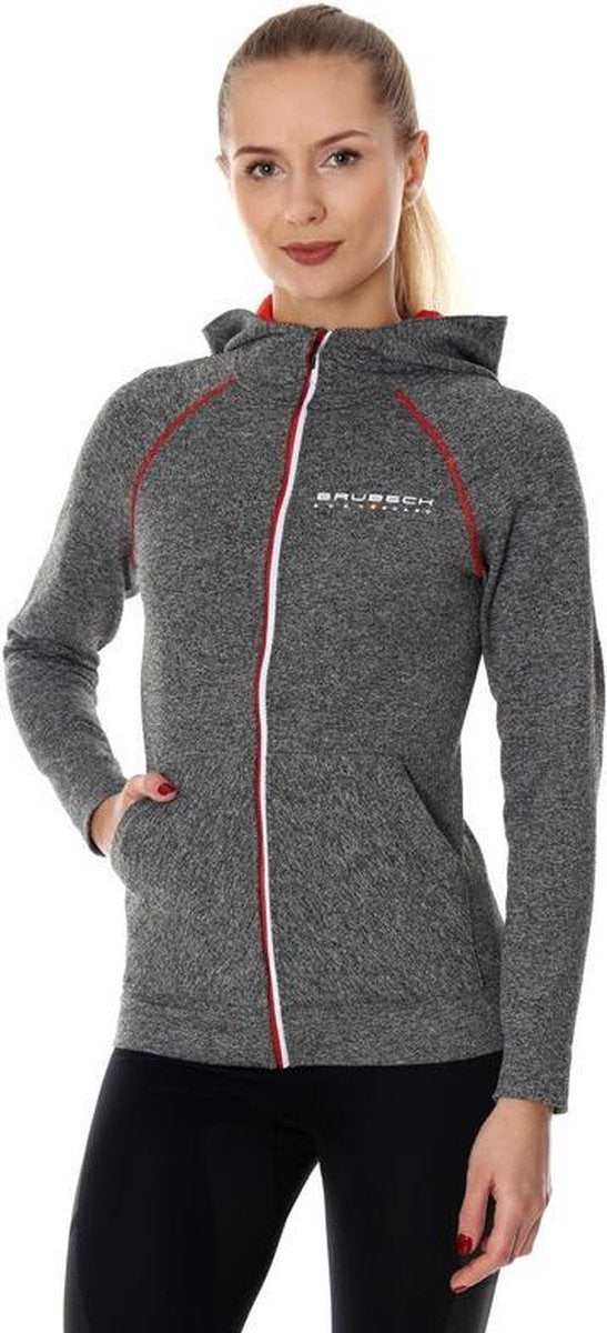 Brubeck Dames Outdoor Vest met Capuchon - Grijs S