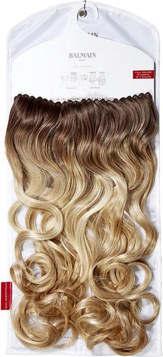 Balmain Clip-In 60 cm. Complete Hairextensions Memory®hair