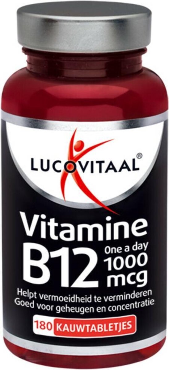 3x Lucovitaal Vitamine B12 1000mcg 180 kauwtabletten