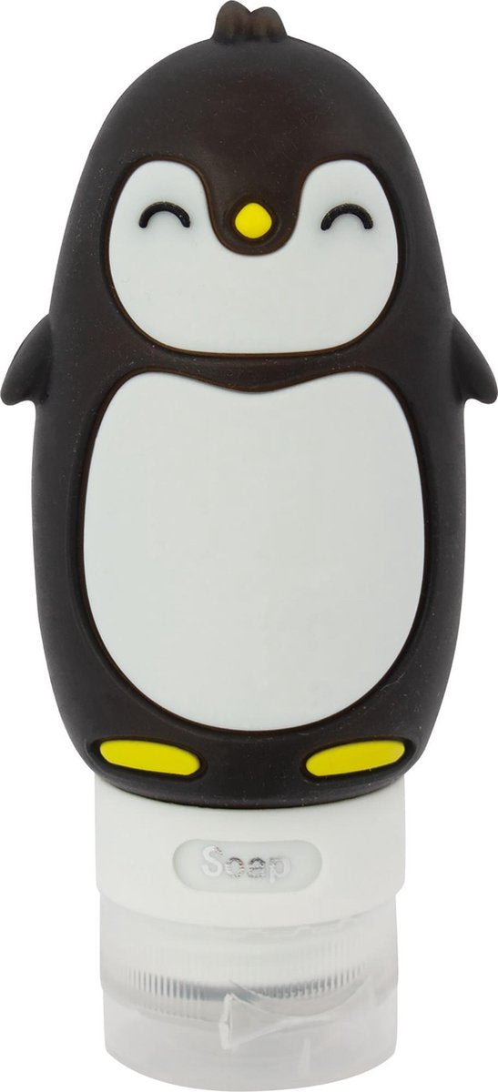 Travelsafe Squeeze bottle Pinguin - Zwart