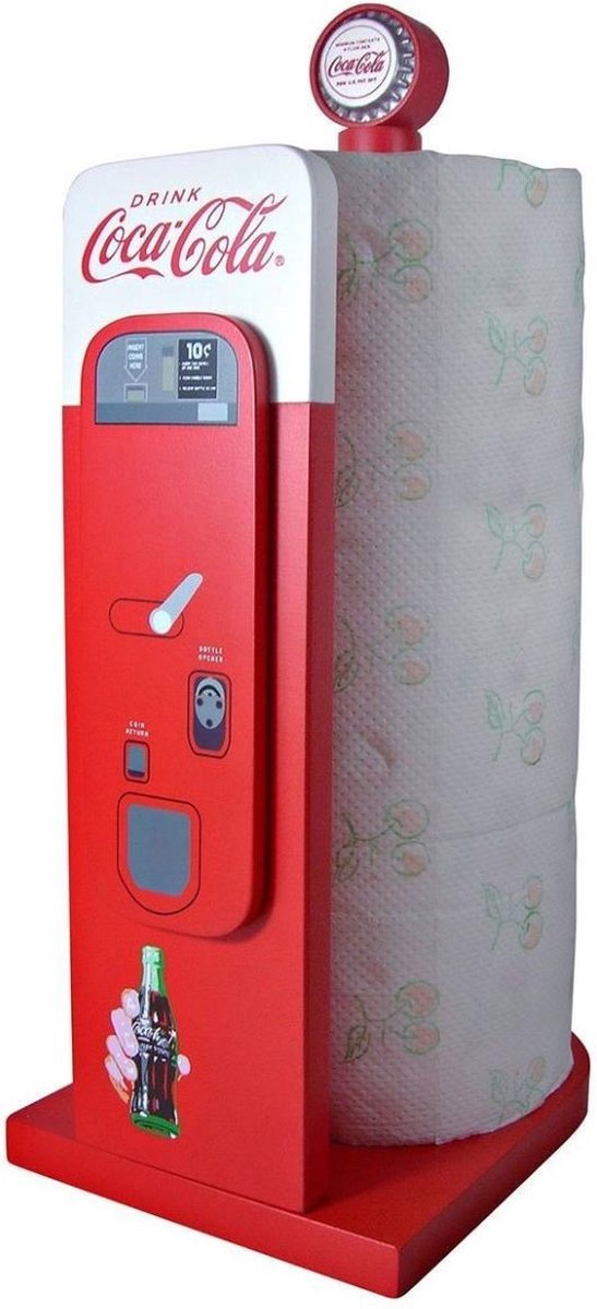 Coca-Cola Vending Machine Paper Towel Stand