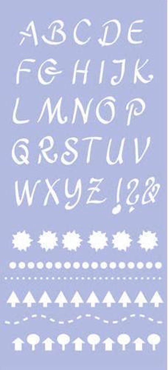 Marabu Lettersjabloon Stencil Alphabet 2