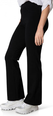 Zwarte flaired broek - Yest