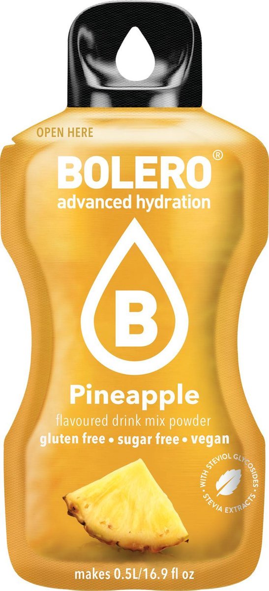 Suikervrije limonade sticks pineapple  - 60 x 3g