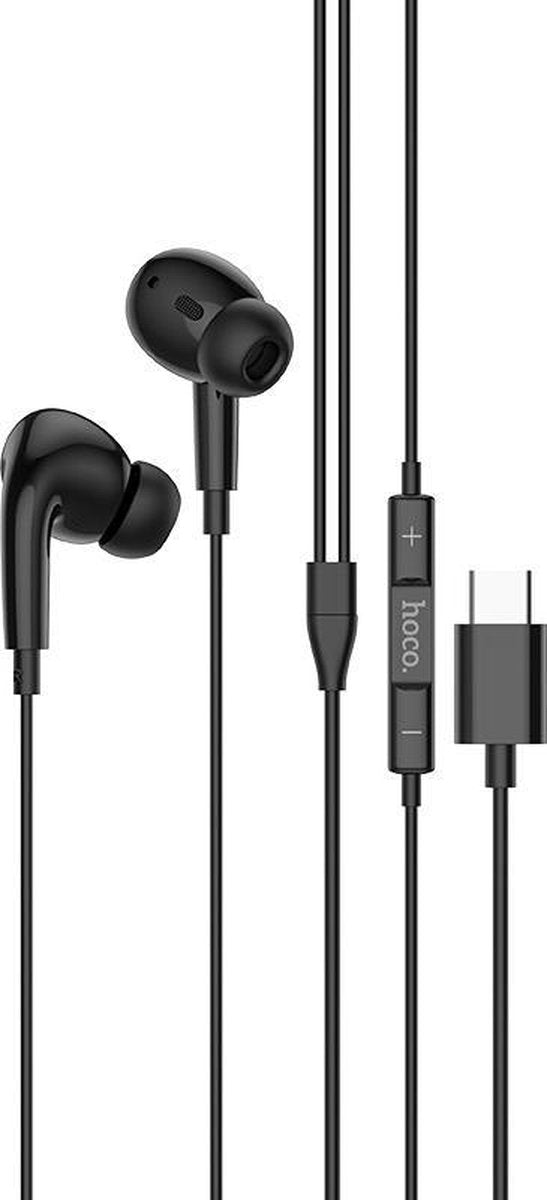HOCO M1 Pro Type-C - USB-C Connector Oortjes met Microfoon - 120cm Kabel - Zwart