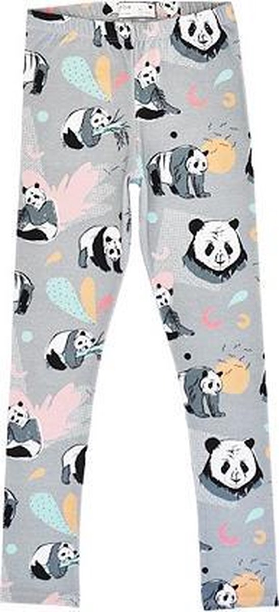 HEBE - legging - panda print - grijs - Maat 98/104