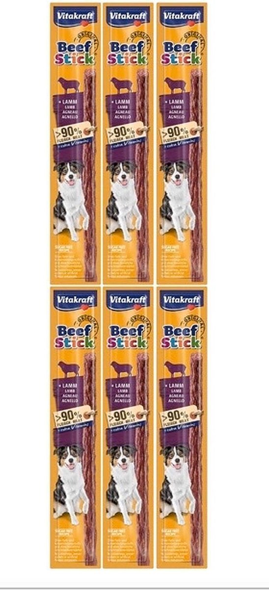 Hondensnack - Vitakraft - BEEF-STICK LAM - per 6 stuks