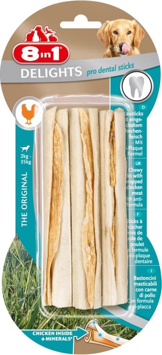 6x 8in1 Delights Pro Dental Sticks 3 stuks