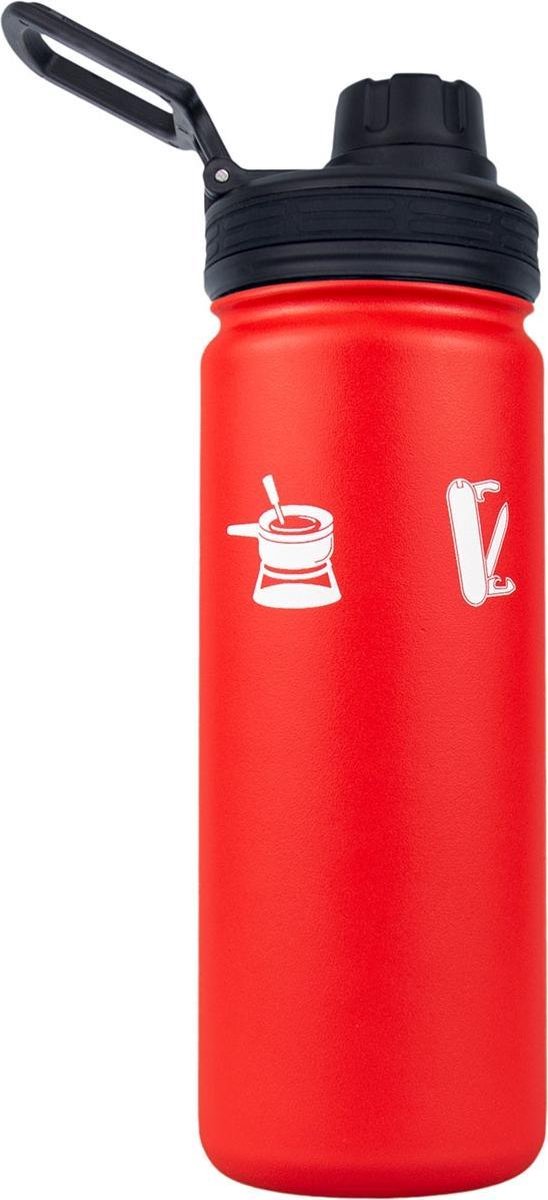 Rubytec Drinkfles Shira Cool 550 Ml Abs/rvs Rood/wit