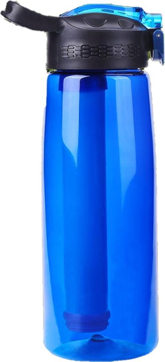Meest compacte drinkfles met ingebouwde multifunctionele filter ter wereld met bijzondere prestaties in onverwoestbare kwaliteit - 650ML