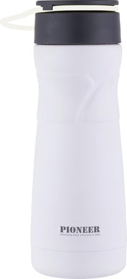 Vacuum Thermosbeker - 450ml - Wit - Verwijderbare infuser - Pioneer