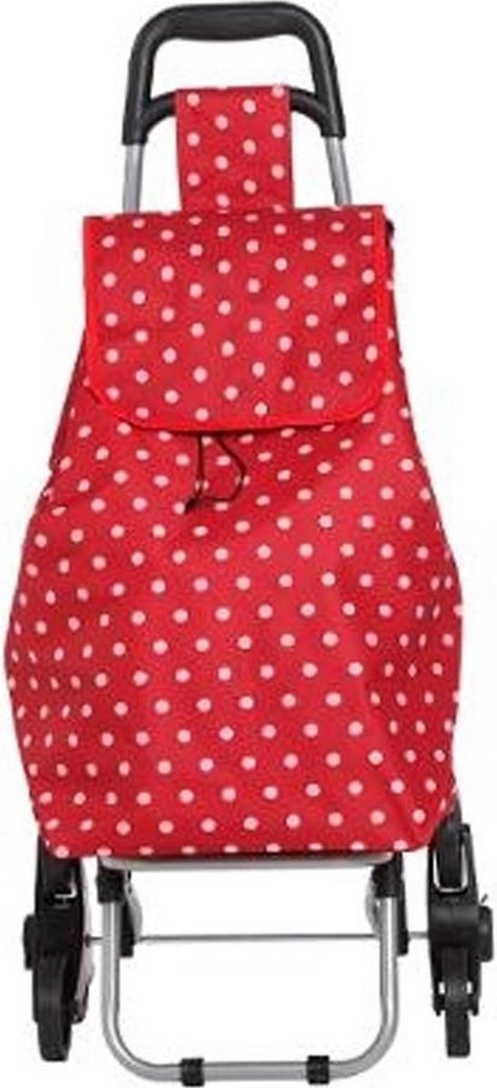 Eazy Living Boodschappenwagen Jade Dots Red