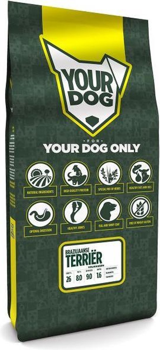 Volwassen 12 kg Yourdog braziliaanse terriËr hondenvoer