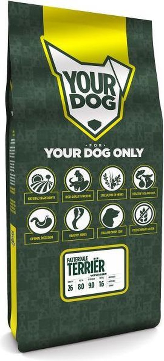 Volwassen 12 kg Yourdog patterdale terriËr hondenvoer
