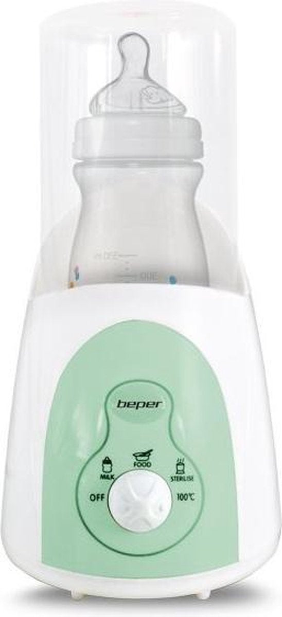 Beper 90.354 - Flessenwarmer - Italia design - Wit/Groen