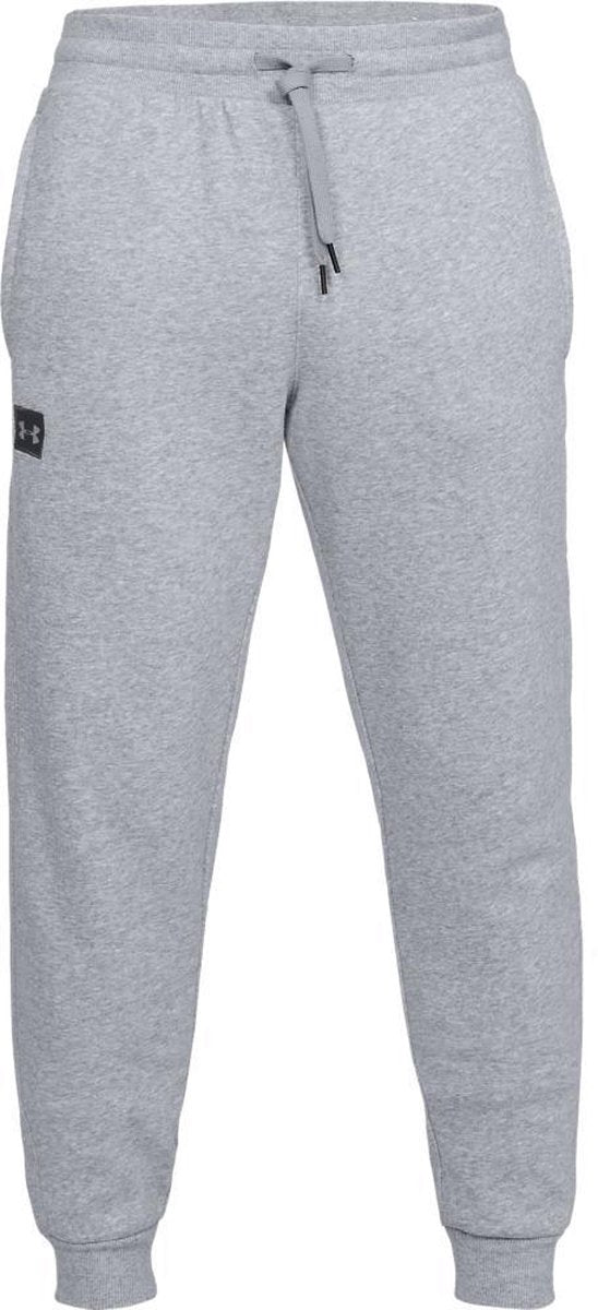 Under Armour Rival Fleece Jogger Heren Sportbroek - Steel Light Heather - Maat 3XL