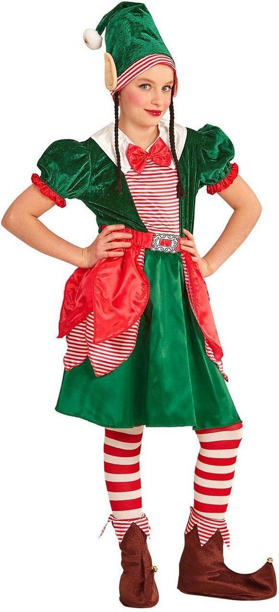 Klassiek kersthulpje kostuum voor meisjes - Verkleedkleding
