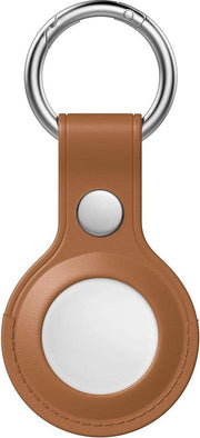 Airtag-Sleutelhanger AirTag Hoesje Hanger Sleutelhanger Leder Bruin
