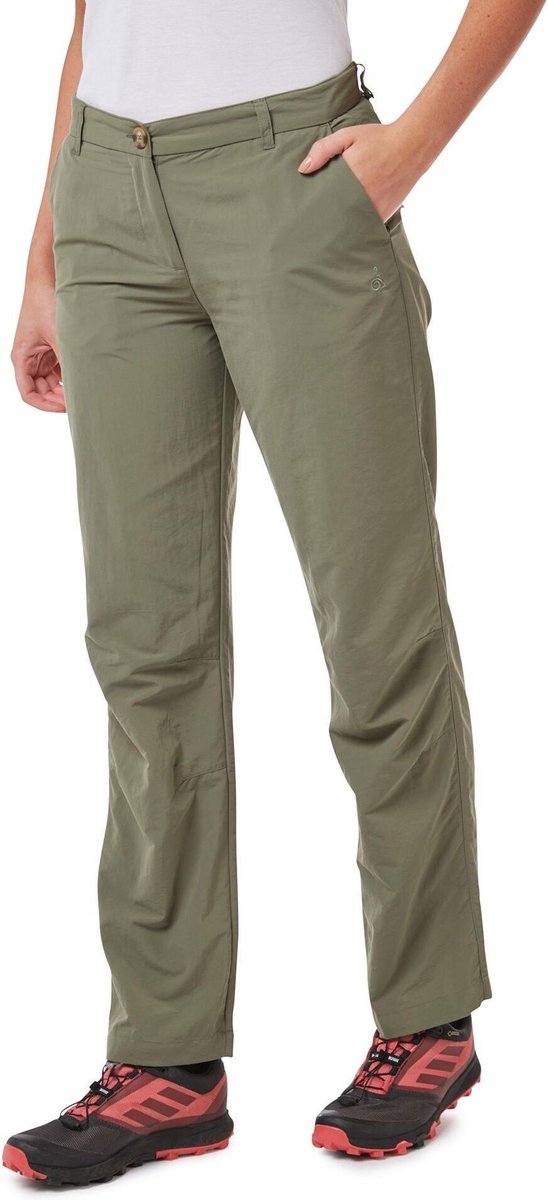 Craghoppers Outdoorbroek Nosilife Iii Dames Polyamide Groen Mt 44/s