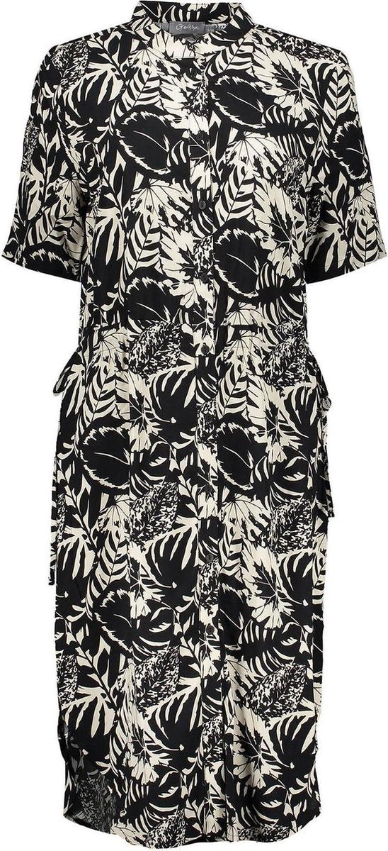 Geisha Jurk Bi-Color Straps zwart XXL